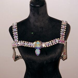 Jewelry plated Rhinestone Harness